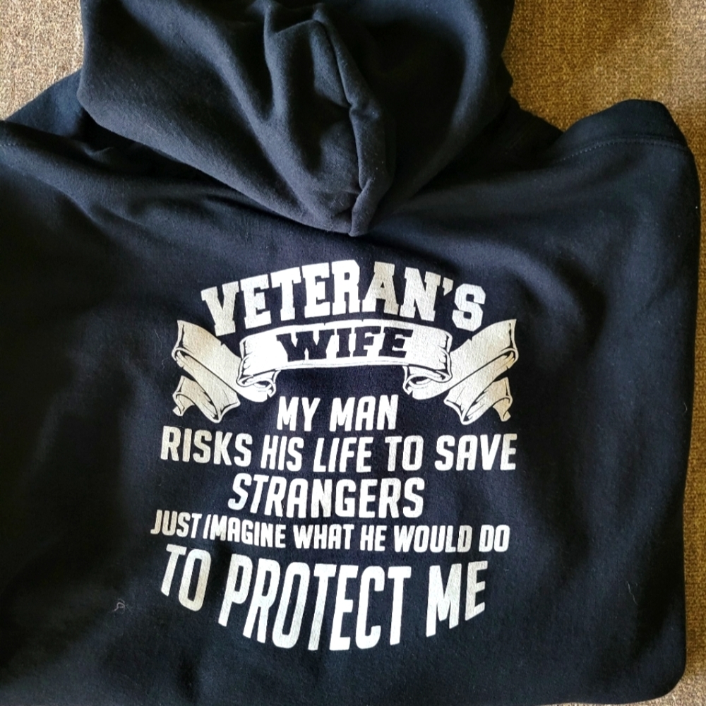 Military wife hoodie
